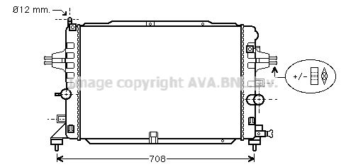 AVA QUALITY COOLING Радиатор, охлаждение двигателя OLA2490